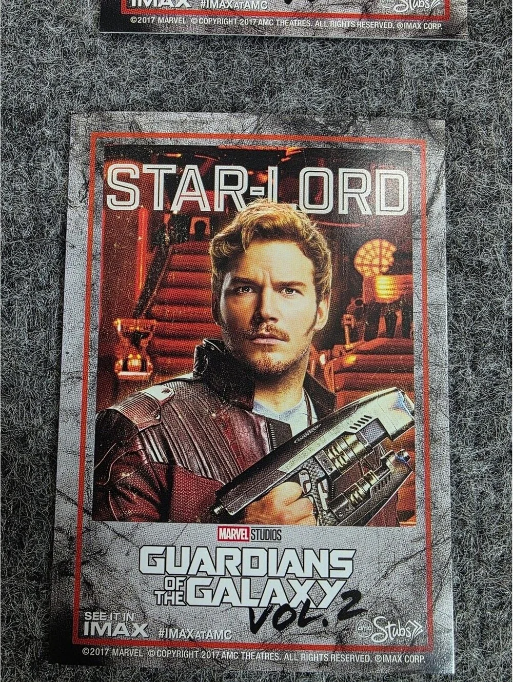 Guardians of the Galaxy Vol. 2 IMAX AMC Character Cards Set of 6